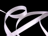 Silk Satin Ribbon 3/8" White