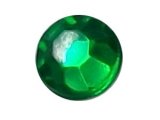 Wholesale Acrylic Jewels - Emerald Glue-On Gemstone - Size 40 Round, 9mm - 144 jewels, 1 gross