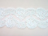 Lace - Alencon Re-embroidered Lace Trim-12060R-6"  White