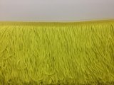 Wholesale Rayon Chainette Fringe - yellow chartreuse -  4 inch  -  27.5 yards
