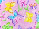 Quilting Cotton Print Fabric - Rainbow Butterflies