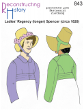 Reconstructing History #RH843 - 19 Century Spencer - Longer (Regency)