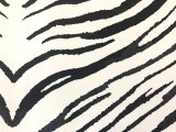 Parallel Zebra - Strikingly Large Silk Double Georgette Print Fabric