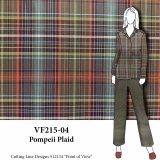 VF215-04 Pompeii Plaid - Autumnal Cotton Shirting Fabric