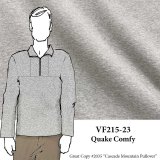 VF215-23 Quake Comfy Extra Wide Heathered Grey Organic Cotton Sweatshirt Knit Fabric