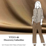 VF215-46 Discovery Gabardine - Brown Wool Blend Suiting Fabric