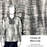 VF216-39 Blitzen Ink - Pale Black Tie Die Lightweight French Terry Knit Fabric