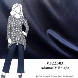 VF221-03 Adamas Midnight - Dark Indigo Stretch-Woven Twill Fabric