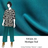 VF221-33 Mystique Teal - Rich Felix Stretch Gabardine Fabric