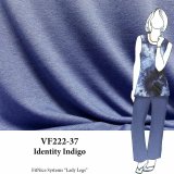 VF222-37 Identity Indigo - Heathered Denim Blue French Terry Knit Fabric