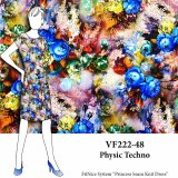 VF222-48 Physic Techno - Digital Floral Scuba Print Fabric