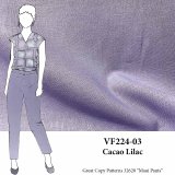 VF224-03 Cacao Lilac - Pale Lavender Linen and Rayon Blend Fabric