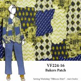 VF224-16 Bakers Patch - Abstract Rayon Crepeon Fabric