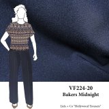 VF224-20 Bakers Midnight - Dark Navy Stretch Crepe Suiting Fabric