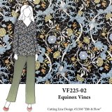 VF225-02 Equinox Vines - Romantic Cotton Print Fabric from Telio
