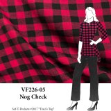 VF226-05 Nog Check - Red and Black Small Buffalo Check on Cotton Flannel Fabric