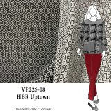 VF226-08 HBR Uptown - Reversible Black and White Stretch Bottomweight Fabric with Lattice Design
