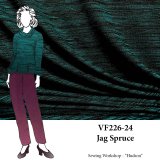 VF226-24 Jag Spruce - Blue-Green Heathered Rayon All-way Stretch Sweater Knit Fabric