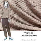 VF231-08 Luthier Honeycomb - Chocolate Textured Knit Fabric