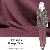 VF231-33 Homage Chianti - Wine Virgin Wool Blend Italian Tropical Stretch Suiting Fabric