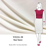 VF231-39 Star Snow - Winter White Firm Ponte Knit Fabric