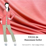 VF232-26 Haussmann Sorbet - Persimmon Classic Ponte di Roma All-way Stretch Knit Fabric
