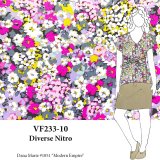 VF233-10 Diverse Nitro - Extra Wide Floral Rayon Jersey Fabric