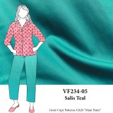 VF234-05 Salis Teal - Jewel-tone Cotton Twill Fabric