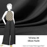 VF234-39 Idiom Nacht - Rich Black Full-Bodied Stretch-Woven Fabric