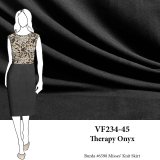 VF234-45 Therapy Onyx - Black 10oz Cotton Jersey Knit Fabric