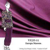VF235-11 Europa Maroon - Stretch-woven Cotton-Polyester Micro-Twill Fabric