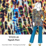 VF235-41 Signals Flare - Textured Multi-colored Knit Fabric