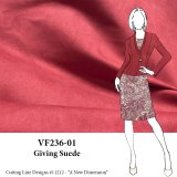 VF236-01 Giving Suede - Sienna Crepe Back Stretch-Woven Suede Cloth