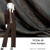 VF236-10 Linus Intrigue - Black and Mocha Medium Weight Rayon Novelty Fabric