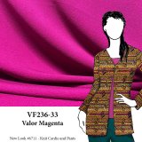 VF236-33 Valor Magenta - Berry Liverpool Crepe Knit Fabric