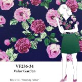 VF236-34 Valor Garden - Floral Liverpool Crepe Knit Fabric