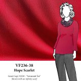 VF236-38 Hope Scarlet - Red Stripe Ottoman Double-Knit Fabric