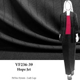 VF236-39 Hope Jet - Black Stripe Ottoman Double-Knit Fabric