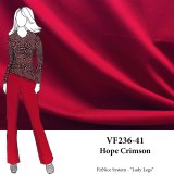 VF236-41 Hope Crimson - Red Firm Ponte de Roma Fabric
