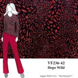 VF236-42 Hope Wild - Red and Black Textured Knit FabricVF236-42 Hope Wild - Red and Black Textured Knit Fabric