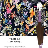 VF241-02 Love Spring - Digital Watercolor Floral Rayon Print Fabric from Telio