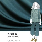 VF241-12 Saint Marine - Greenish-Blue Luxurious Viscose Blend Knit Fabric