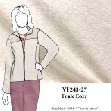 VF241-27 Foule Cozy - Pale Putty and Heathered Rose Double-faced Sweatshirting Fabric