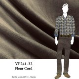 VF241-32 Fleur Cord - Brown Stretch-woven Cotton Pinwale Corduroy Fabric