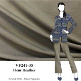 VF241-35 Fleur Heather - Light Taupe Firm Classic Ponte de Roma Double-knit Fabric