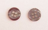 Clothing Buttons - Style C02- 8 per bag- Grey Pearl 13mm