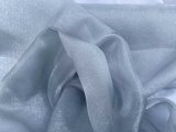 Sparkle Organza Fabric - Sterling