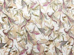 Linen Print Fabric - Sorrento Julietta 076 Mauve Neutral