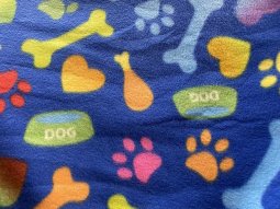 Polar Fleece Print Fabric - Kennel Club