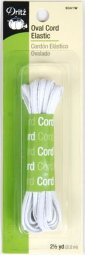 Dritz #9341W - Oval Cord Elastic - White